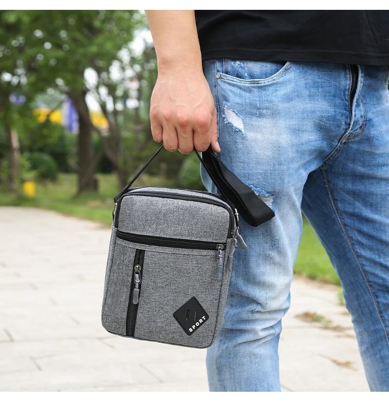 Oxford Cloth Minimalist Chest Bag, Cross-Border Outdoor Leisure Men's Shoulder Bag, New Portable Crossbody Bag