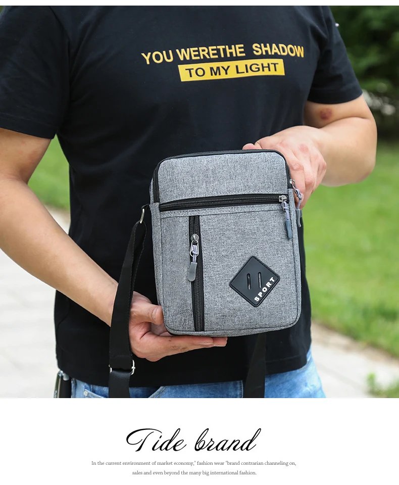Oxford Cloth Minimalist Chest Bag, Cross-Border Outdoor Leisure Men's Shoulder Bag, New Portable Crossbody Bag