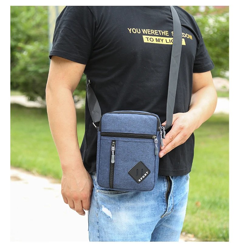 Oxford Cloth Minimalist Chest Bag, Cross-Border Outdoor Leisure Men's Shoulder Bag, New Portable Crossbody Bag