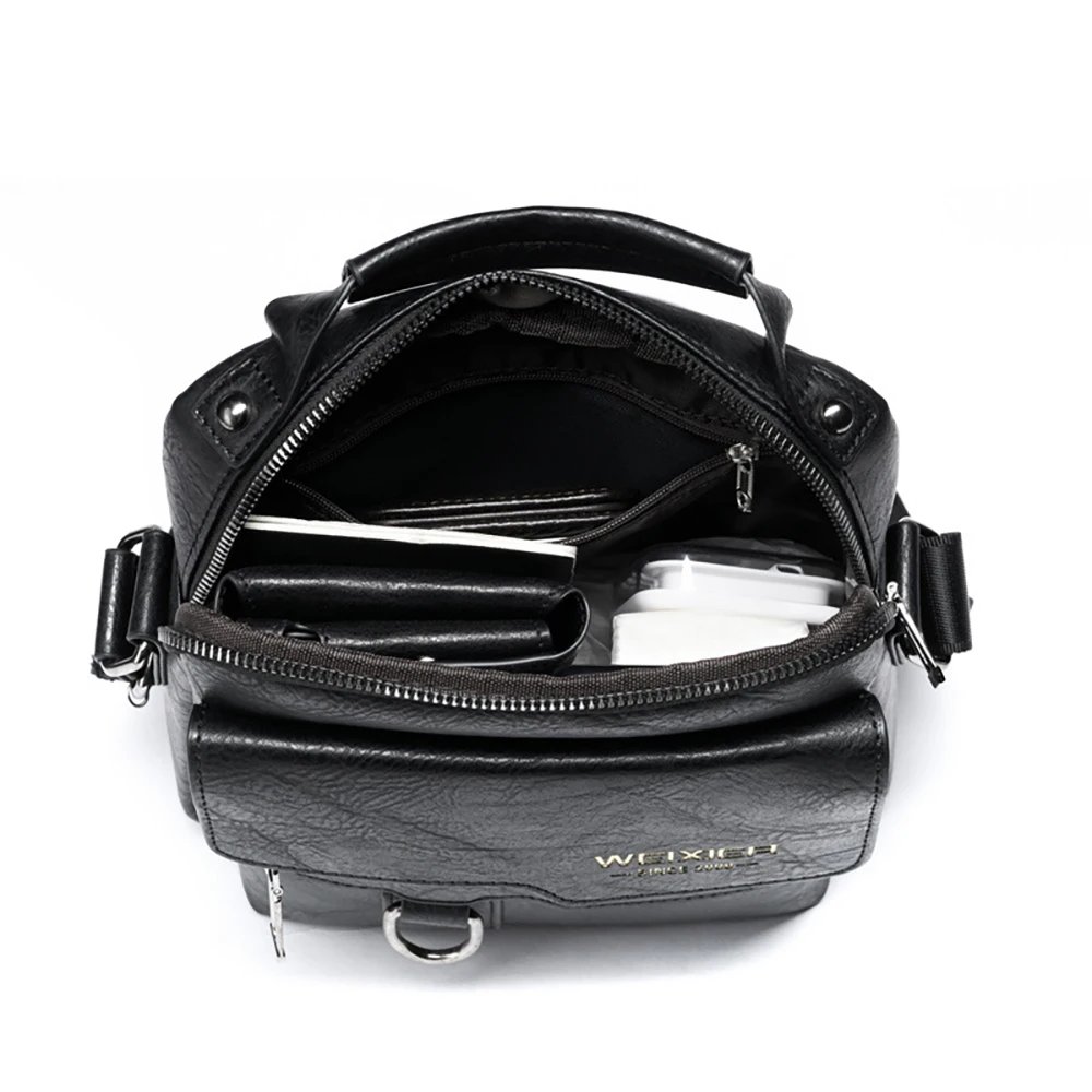Men's Vintage Leather Crossbody Shoulder Bags High Quality Tote Fashion Business Men Messenger Bag Leather PU Bags