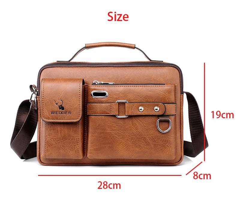 Men'S Shoulder Briefcase Bag PU Leather Handbags Cross Messenger Business Tote Boston Breifcases Square Small Crossbody Bag Male Men'S Shoulder Briefcase Bag PU Leather Handbags Cross Messenger Business Tote Boston Breifcases Square Small Crossbody Bag Male