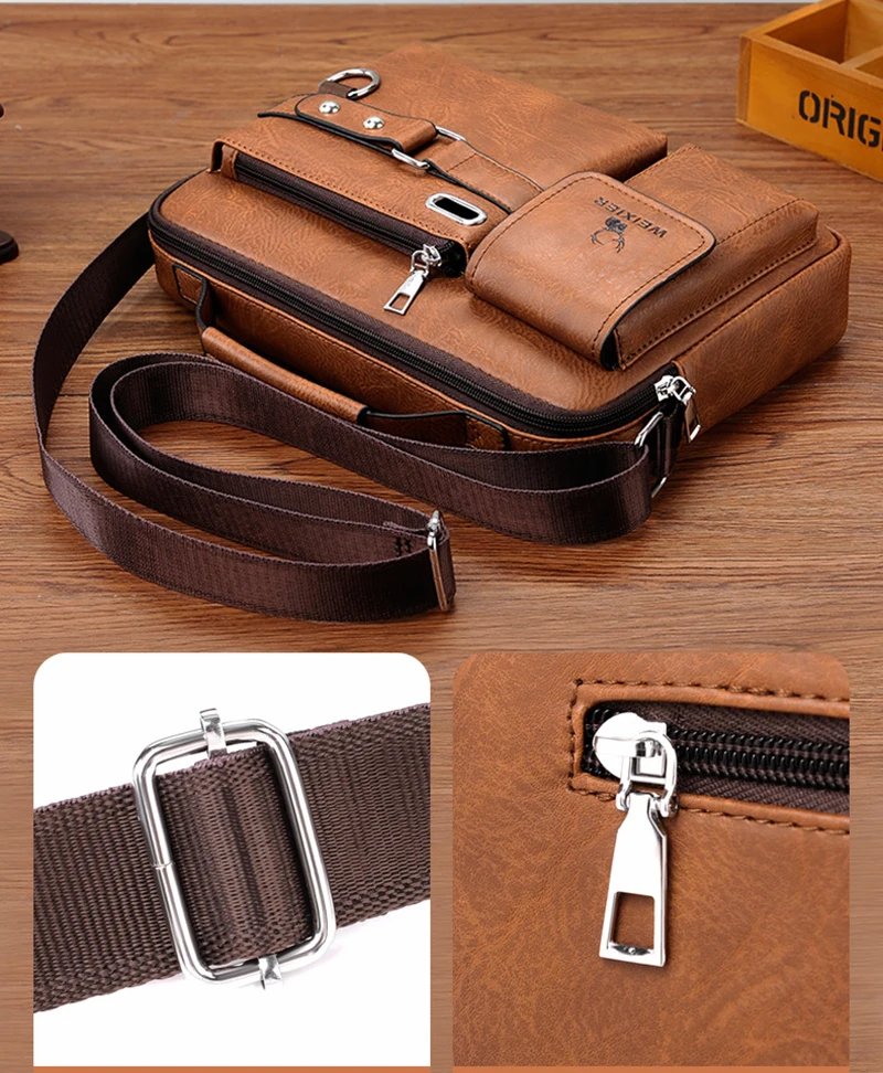 Men'S Shoulder Briefcase Bag PU Leather Handbags Cross Messenger Business Tote Boston Breifcases Square Small Crossbody Bag Male Men'S Shoulder Briefcase Bag PU Leather Handbags Cross Messenger Business Tote Boston Breifcases Square Small Crossbody Bag Male