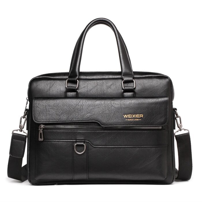 2025 Men Briefcase Bag High Quality Business Famous Brand PU Leather Shoulder Messenger Bags Office Handbag 14 inch Laptop bag - Image 5