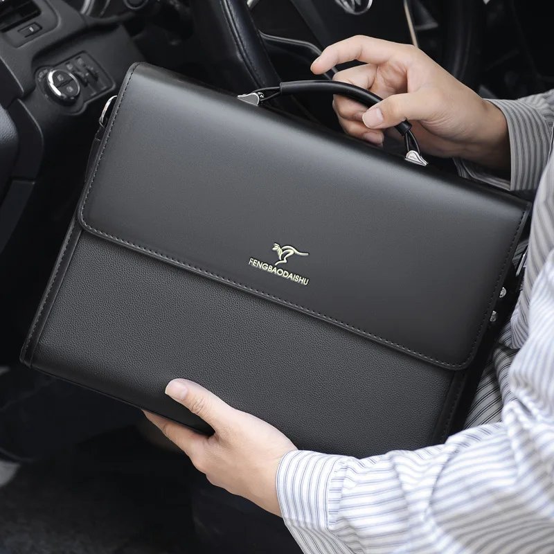 Leather Luxury Briefcases For Men Designer Work Business Tote Bolsas Black Handbag Shoulder Lawyer Square A4 Side Crossbody Bag Leather Luxury Briefcases For Men Designer Work Business Tote Bolsas Black Handbag Shoulder Lawyer Square A4 Side Crossbody Bag