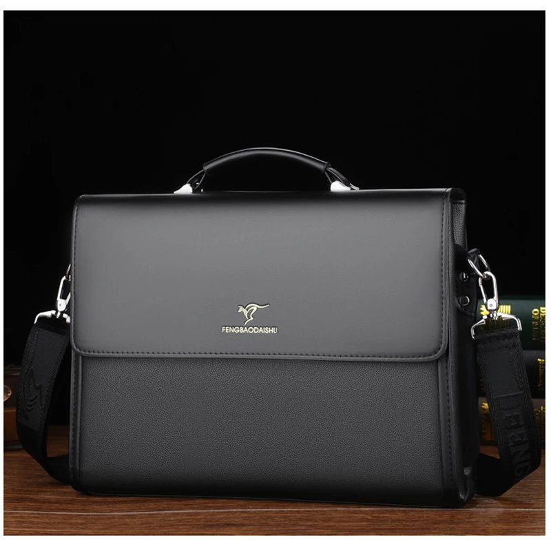 Leather Luxury Briefcases For Men Designer Work Business Tote Bolsas Black Handbag Shoulder Lawyer Square A4 Side Crossbody Bag Leather Luxury Briefcases For Men Designer Work Business Tote Bolsas Black Handbag Shoulder Lawyer Square A4 Side Crossbody Bag