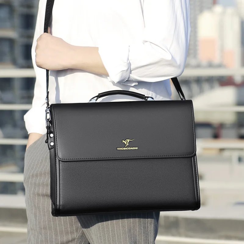 Leather Luxury Briefcases For Men Designer Work Business Tote Bolsas Black Handbag Shoulder Lawyer Square A4 Side Crossbody Bag Leather Luxury Briefcases For Men Designer Work Business Tote Bolsas Black Handbag Shoulder Lawyer Square A4 Side Crossbody Bag