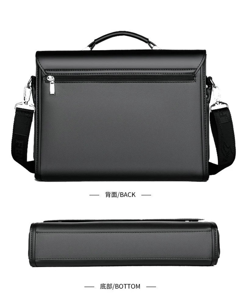 Leather Luxury Briefcases For Men Designer Work Business Tote Bolsas Black Handbag Shoulder Lawyer Square A4 Side Crossbody Bag Leather Luxury Briefcases For Men Designer Work Business Tote Bolsas Black Handbag Shoulder Lawyer Square A4 Side Crossbody Bag