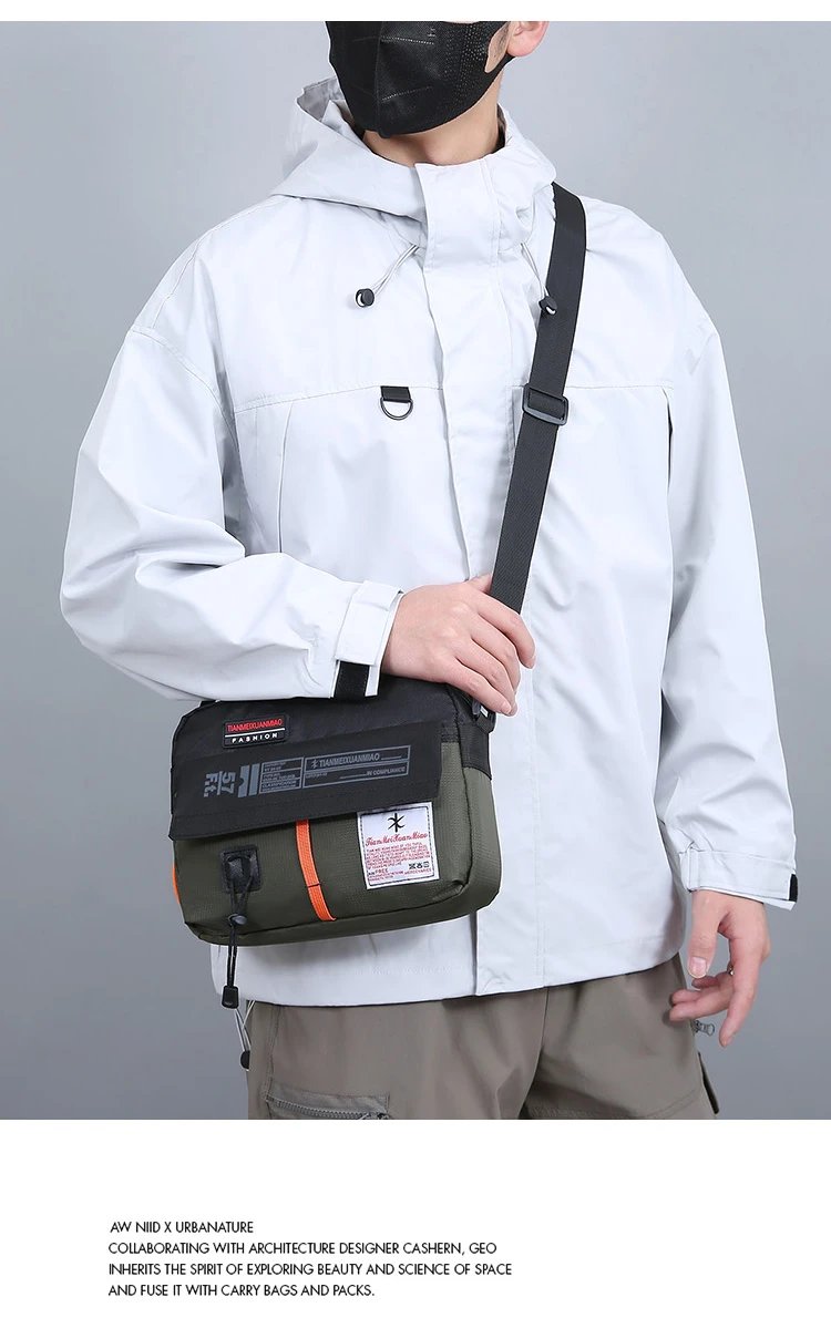 The New Single Shoulder Bag Outside The Casual Crossbody Bag Fashion Fashion Hand Nylon Color Bag