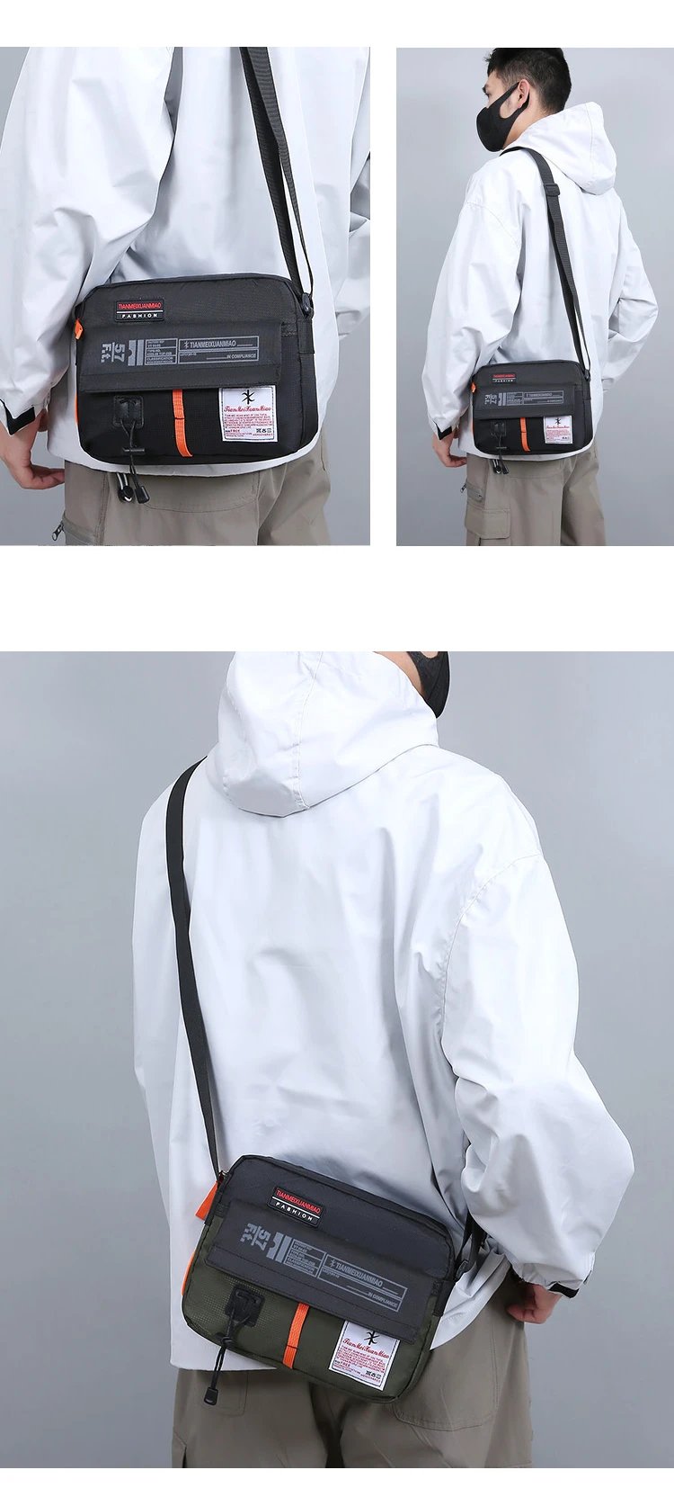 The New Single Shoulder Bag Outside The Casual Crossbody Bag Fashion Fashion Hand Nylon Color Bag