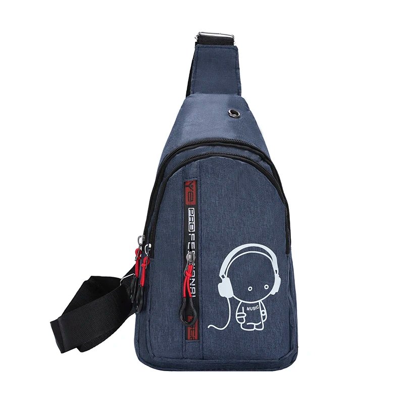Men's Chest Bag 2024 New Casual Fashion Shoulder Bag Male Hand Crossbody Korean Cycling Backpack