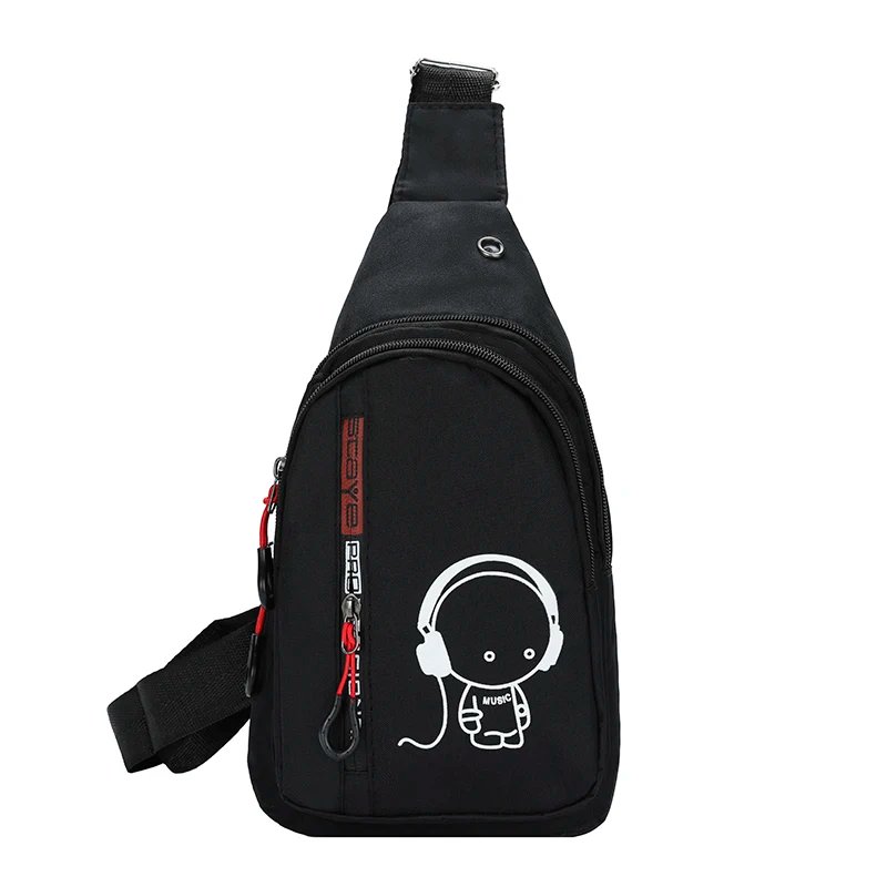 Men's Chest Bag 2024 New Casual Fashion Shoulder Bag Male Hand Crossbody Korean Cycling Backpack