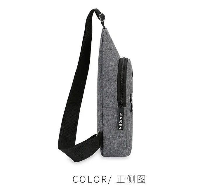 New chest bag, men's bag, single shoulder crossbody bag, casual crossbody bag, nylon fabric chest crossbody bag, trendy small me