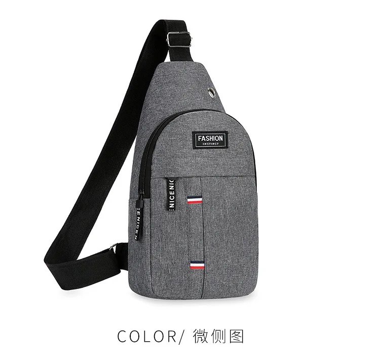 New chest bag, men's bag, single shoulder crossbody bag, casual crossbody bag, nylon fabric chest crossbody bag, trendy small me