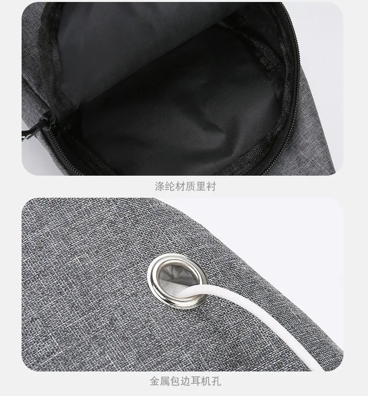 New chest bag, men's bag, single shoulder crossbody bag, casual crossbody bag, nylon fabric chest crossbody bag, trendy small me