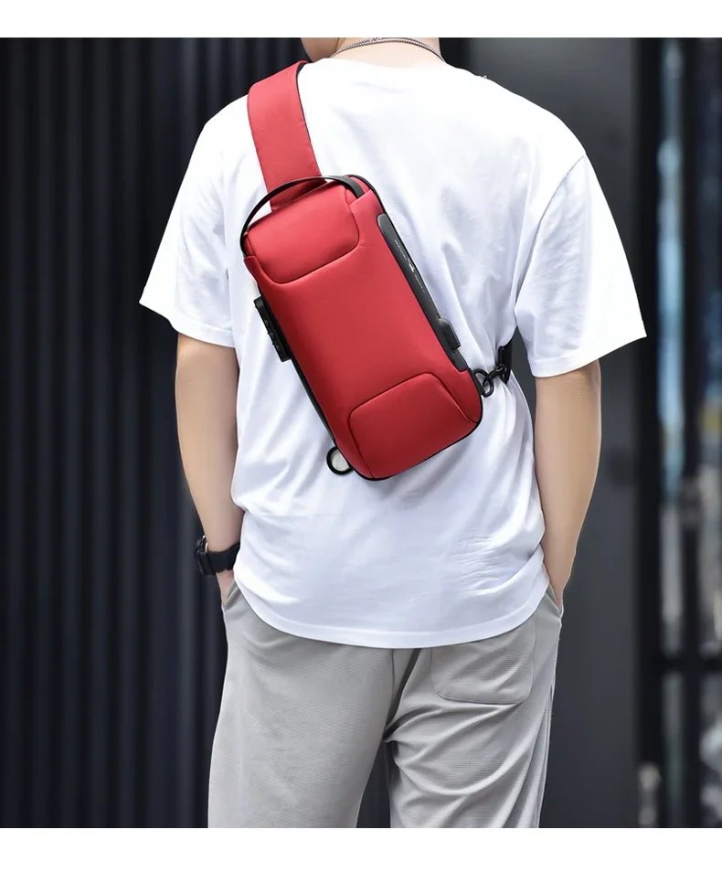 Desinger Multifunction Anti-theft USB Shoulder Crossbody Bag Travel Sling Pack Messenger Pack Chest Bag Male Luxury Brand Men Desinger Multifunction Anti-theft USB Shoulder Crossbody Bag Travel Sling Pack Messenger Pack Chest Bag Male Luxury Brand Men