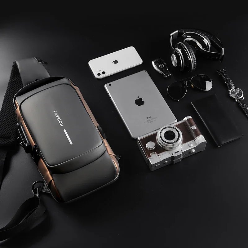 Desinger Multifunction Anti-theft USB Shoulder Crossbody Bag Travel Sling Pack Messenger Pack Chest Bag Male Luxury Brand Men Desinger Multifunction Anti-theft USB Shoulder Crossbody Bag Travel Sling Pack Messenger Pack Chest Bag Male Luxury Brand Men