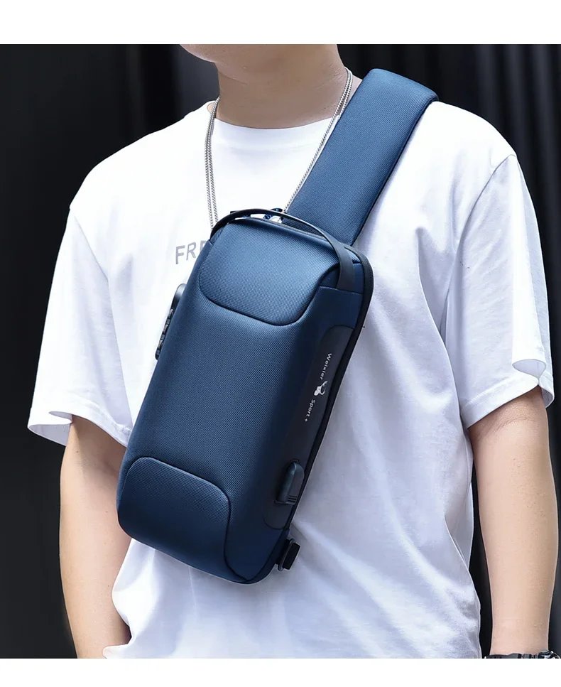Desinger Multifunction Anti-theft USB Shoulder Crossbody Bag Travel Sling Pack Messenger Pack Chest Bag Male Luxury Brand Men Desinger Multifunction Anti-theft USB Shoulder Crossbody Bag Travel Sling Pack Messenger Pack Chest Bag Male Luxury Brand Men
