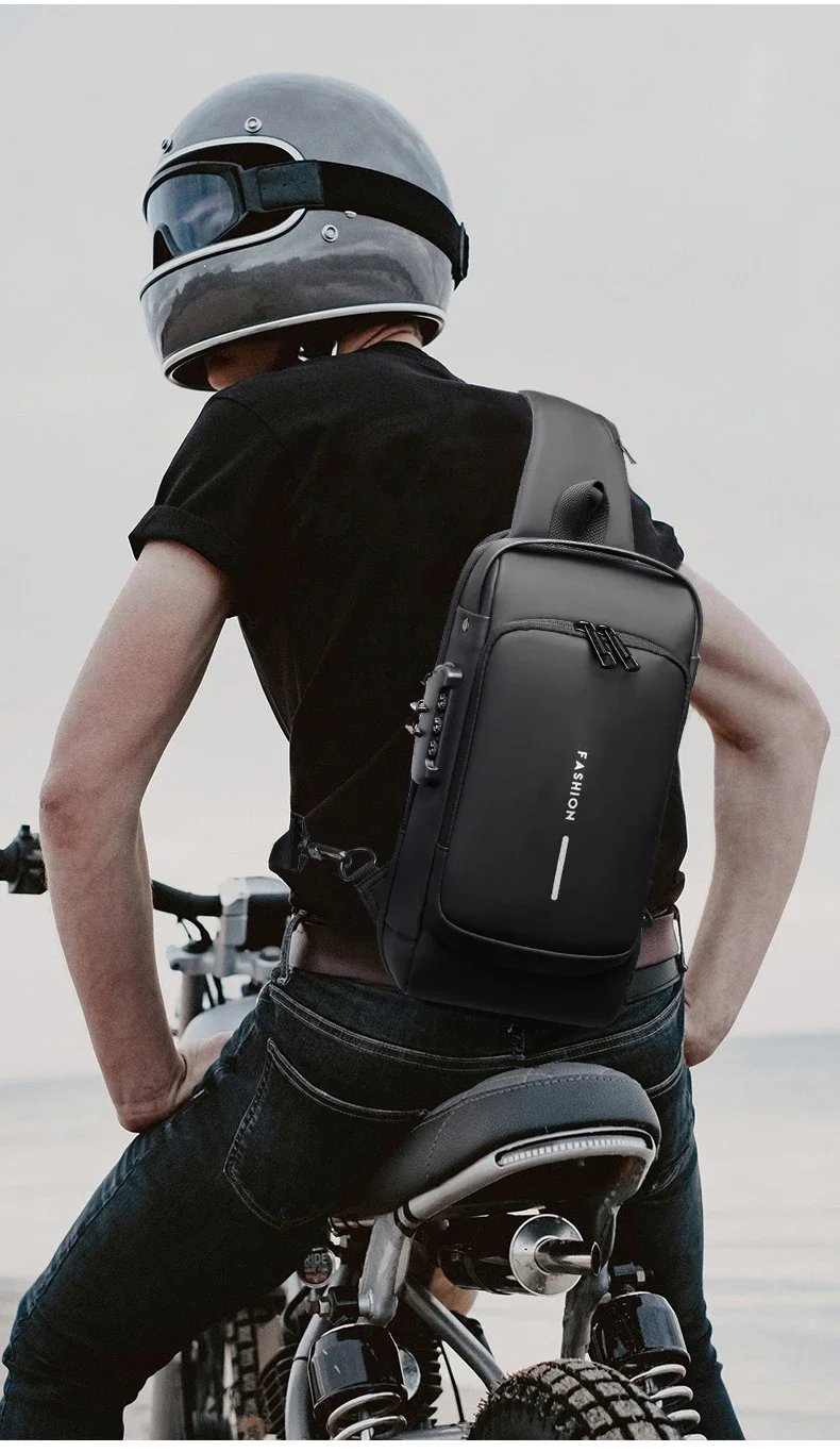 Desinger Multifunction Anti-theft USB Shoulder Crossbody Bag Travel Sling Pack Messenger Pack Chest Bag Male Luxury Brand Men Desinger Multifunction Anti-theft USB Shoulder Crossbody Bag Travel Sling Pack Messenger Pack Chest Bag Male Luxury Brand Men