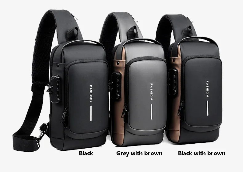 Desinger Multifunction Anti-theft USB Shoulder Crossbody Bag Travel Sling Pack Messenger Pack Chest Bag Male Luxury Brand Men Desinger Multifunction Anti-theft USB Shoulder Crossbody Bag Travel Sling Pack Messenger Pack Chest Bag Male Luxury Brand Men