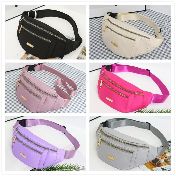 Fanny Packs for Women Men Belt Bag Fashion Waist Packs Lightweight Crossbody Bags Bum Bag for Running Hiking Travel Workout - Image 1
