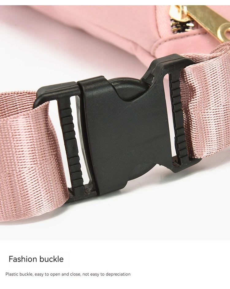 Rilibegan Men's and Women's Street Trend Waist Bag Oxford Casual Color Waist Bag Crossbody Chest Bag