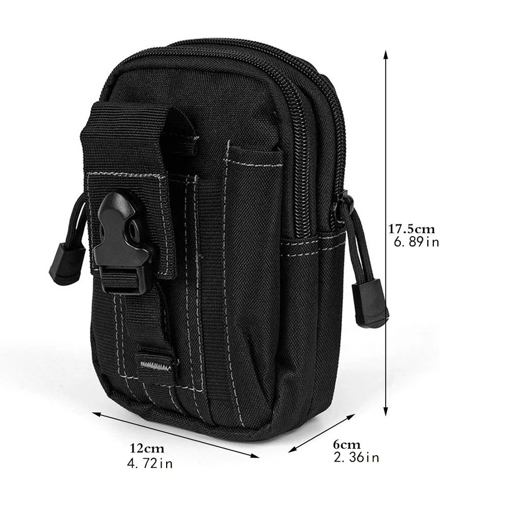 Cell Phone Holsters Tactical Universal Holster Molle Hip Waist Belt Bag Wallet Pouch Purse Phone Case with Zipper Cell Phone Holsters Tactical Universal Holster Molle Hip Waist Belt Bag Wallet Pouch Purse Phone Case with Zipper