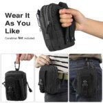 Cell Phone Holsters Tactical Universal Holster Molle Hip Waist Belt Bag Wallet Pouch Purse Phone Case with Zipper - Image 2