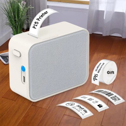 Thermal Label Printer Similar as D11 D110 D101 Marklife P15 Mini Label Maker Handheld Label Machine with Adhesive Label Tape