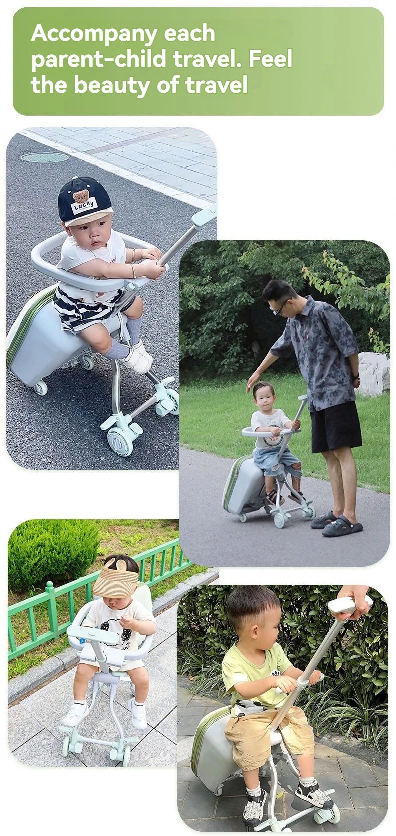 Children's Luggage Case Can Ride and Walk the Baby's Suitcase The Baby Can Take the Suitcase. The 20-Inch Folding Stroller Can Children's Luggage Case Can Ride and Walk the Baby's Suitcase The Baby Can Take the Suitcase. The 20-Inch Folding Stroller Can