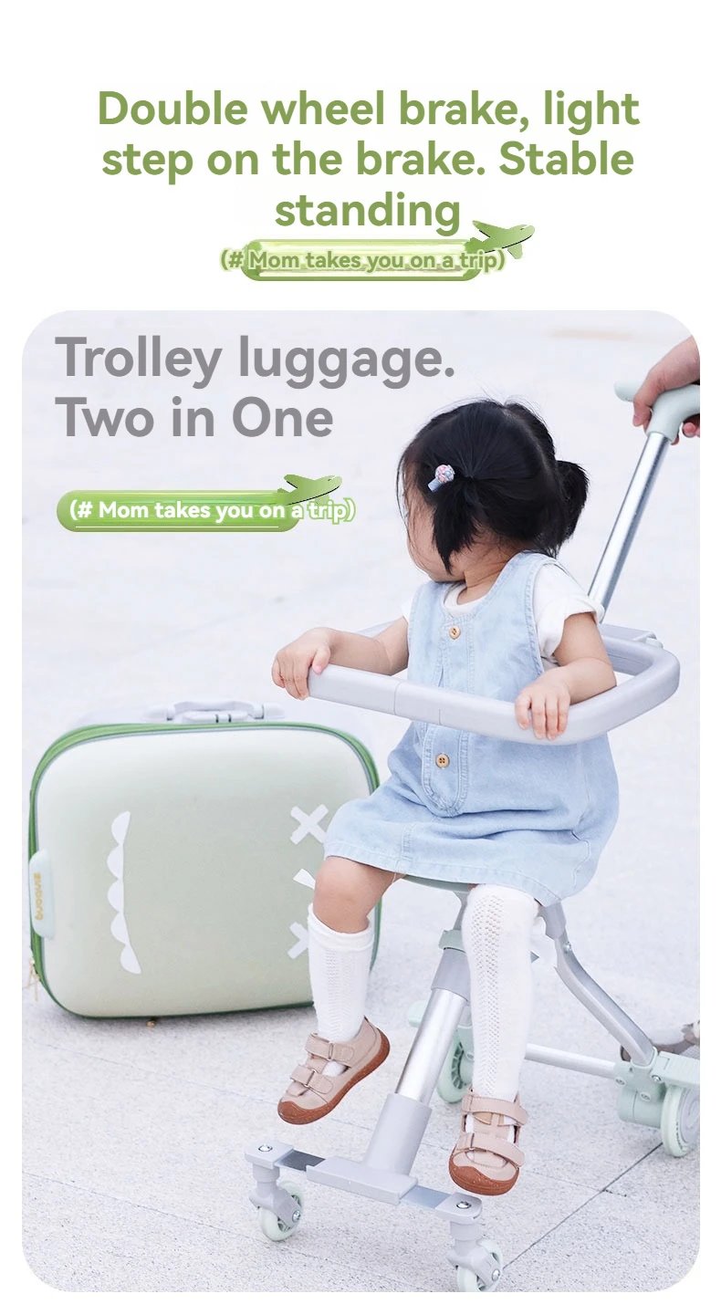 Children's Luggage Case Can Ride and Walk the Baby's Suitcase The Baby Can Take the Suitcase. The 20-Inch Folding Stroller Can Children's Luggage Case Can Ride and Walk the Baby's Suitcase The Baby Can Take the Suitcase. The 20-Inch Folding Stroller Can