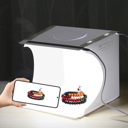 Photo Lighting Studio Shooting box Tent Kit with 6 Colors Backdrops led