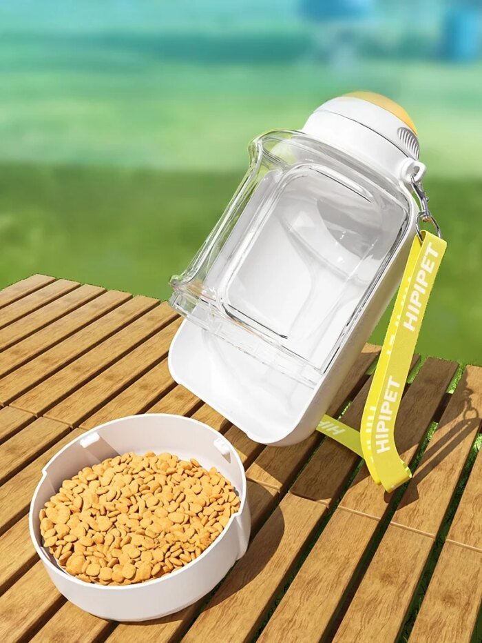 Pet Out Drinking Pot For Dog & Cat. Water Dispenser. Portable Water and Food Integrated Bowl - Image 3