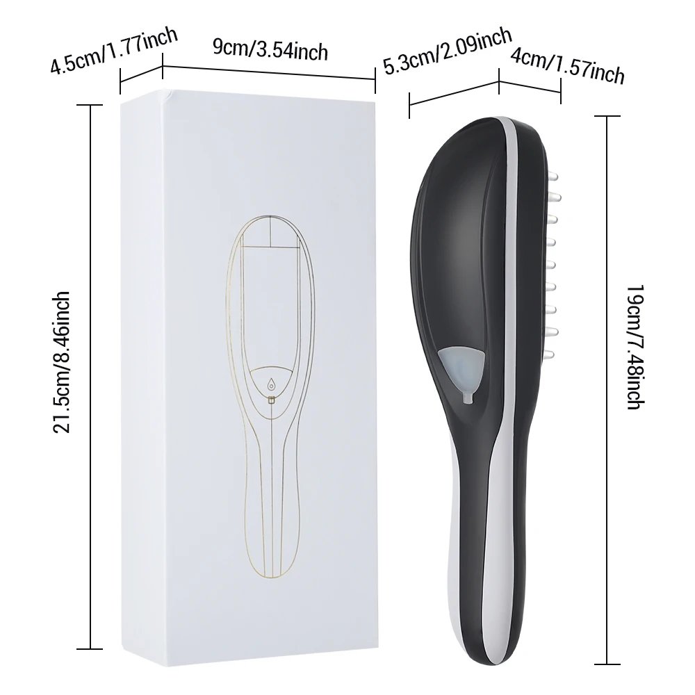 Electric Spray Massage Comb Hair Growth Vibration Head Massager Brush LED Anti Hair Loss Scalp Liquid Medicine Atomizing Comb Electric Spray Massage Comb Hair Growth Vibration Head Massager Brush LED Anti Hair Loss Scalp Liquid Medicine Atomizing Comb