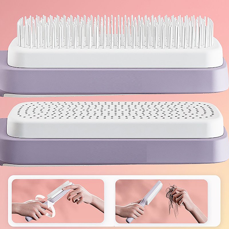 Self Cleaning Hairbrush Women Hair Brush One-key Cleaning Hair Loss Airbag Scalp Massage Comb Anti-Static Hairbrush Self Cleaning Hairbrush Women Hair Brush One-key Cleaning Hair Loss Airbag Scalp Massage Comb Anti-Static Hairbrush
