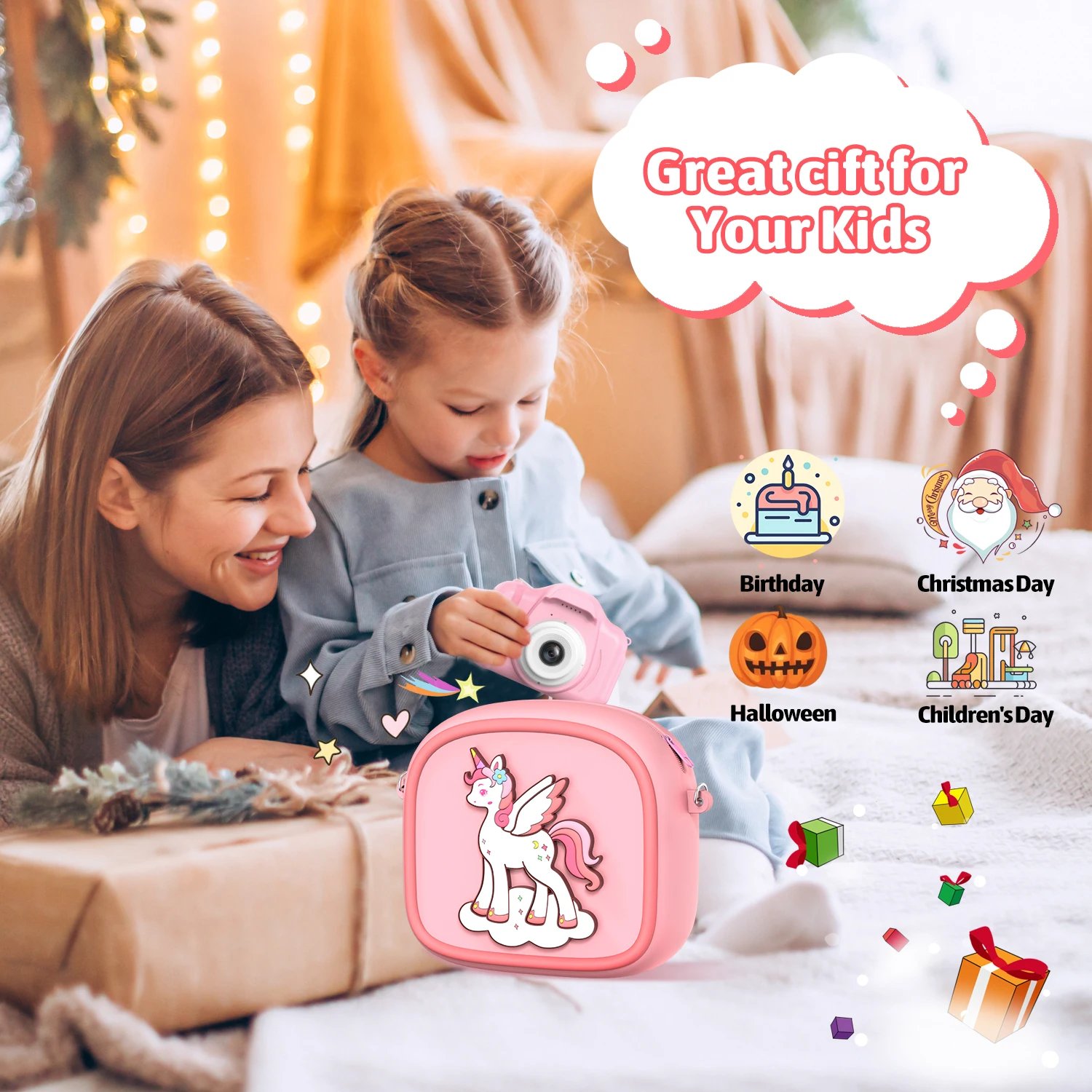 Upgrade Kids Camera Instant 1080P HD Dual Lens Selfie Digital Camera for Girls Boys Christmas Birthday Gifts Toys With 32G Print Upgrade Kids Camera Instant 1080P HD Dual Lens Selfie Digital Camera for Girls Boys Christmas Birthday Gifts Toys With 32G Print