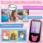 Kids Smart Phone Educational Toys Dual Camera Music Player Baby Phone With 8G Memro Game Learning for Age 3-12 Brithday Gifts - Image 4