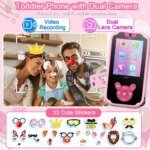 Kids Smart Phone Educational Toys Dual Camera Music Player Baby Phone With 8G Memro Game Learning for Age 3-12 Brithday Gifts - Image 3