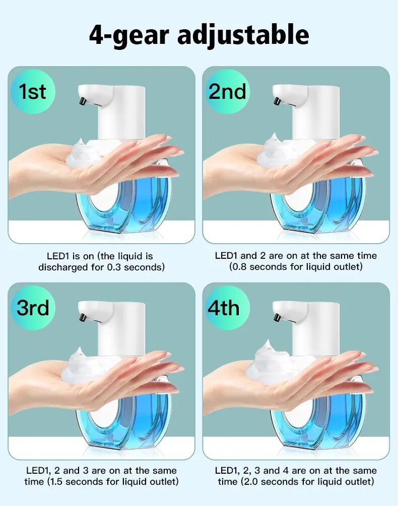 Cleaning Foam Machine Soap Dispenser Touchless Automatic Induction Foam Hand Washer Sensor Household Infrared Soap Dispenser