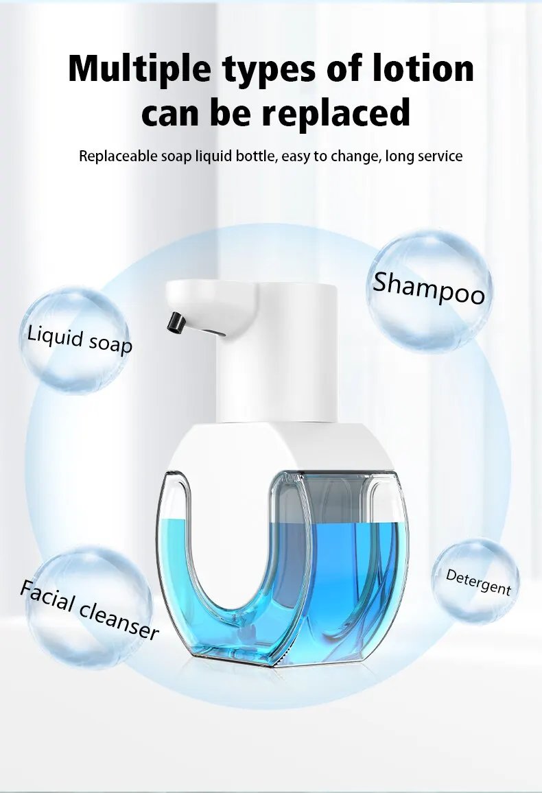 Cleaning Foam Machine Soap Dispenser Touchless Automatic Induction Foam Hand Washer Sensor Household Infrared Soap Dispenser