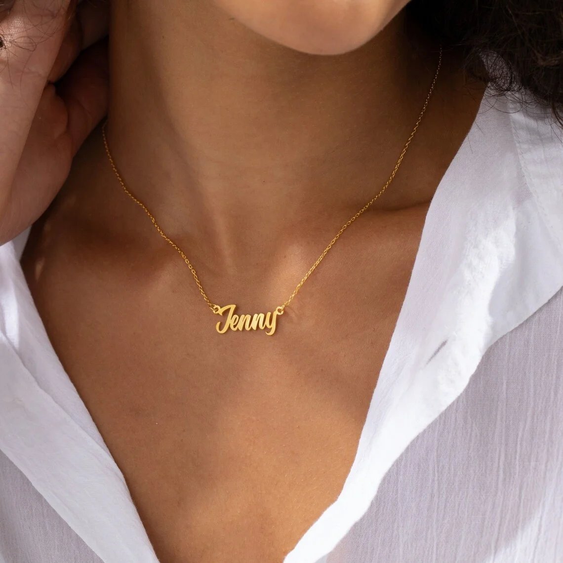Custom Name Necklace for Women Personalised Cursive Letter Pendant Stainless Steel Jewelry Men Chain Choker Collar Personalizado Custom Name Necklace for Women Personalised Cursive Letter Pendant Stainless Steel Jewelry Men Chain Choker Collar Personalizado