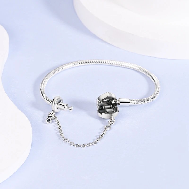 Bracelet Silver 925 Original 17-20CM Star Moon Sun Four Leaf Clover Green Zircon Bracelets Fit DIY Charms Birthday Jewelry Gifts Bracelet Silver 925 Original 17-20CM Star Moon Sun Four Leaf Clover Green Zircon Bracelets Fit DIY Charms Birthday Jewelry Gifts