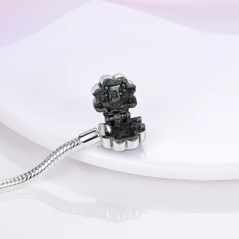 Bracelet Silver 925 Original 17-20CM Star Moon Sun Four Leaf Clover Green Zircon Bracelets Fit DIY Charms Birthday Jewelry Gifts Bracelet Silver 925 Original 17-20CM Star Moon Sun Four Leaf Clover Green Zircon Bracelets Fit DIY Charms Birthday Jewelry Gifts
