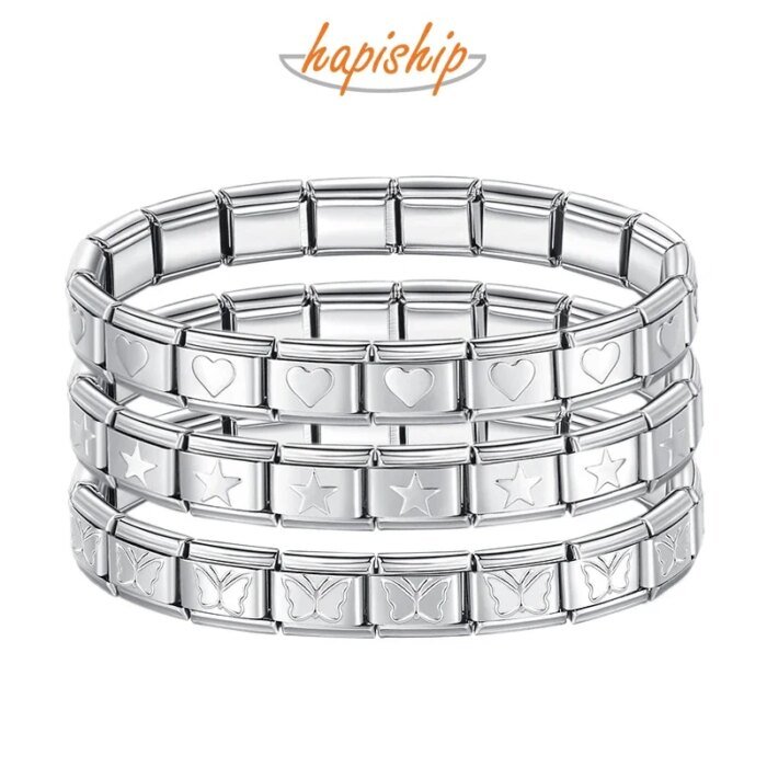 Itanlian Elastic Star Heart Butterfly Charm Bracelet - Image 1