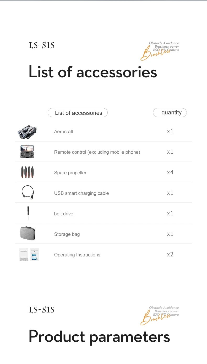 New S1S Mini Drone Caméra 8K Professional Brushless Motor Dron Obstacle Avoidance HD Dual Camera Foldable Quadcopter Toys