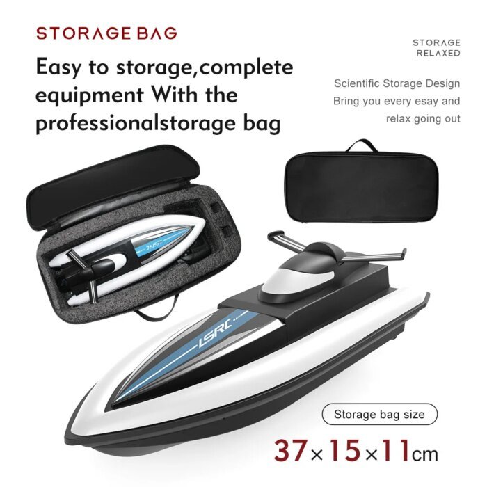 Remote Control High Speed Racing Boat Waterproof Rechargeable - Image 6