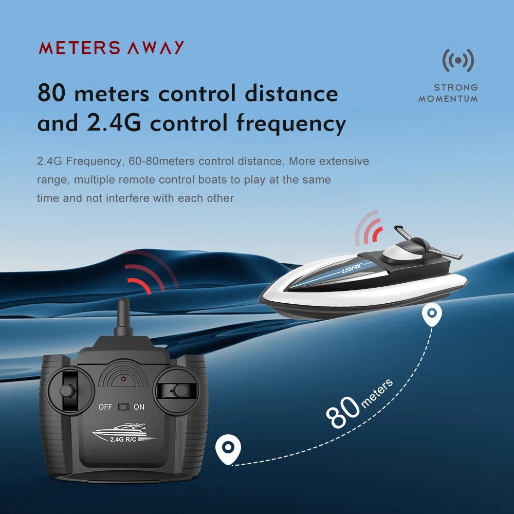 2.4G LSRC-B8 RC High Speed Racing Boat Waterproof Rechargeable Model Electric Radio Remote Control Speedboat Toys for boys 14Y+ 2.4G LSRC-B8 RC High Speed Racing Boat Waterproof Rechargeable Model Electric Radio Remote Control Speedboat Toys for boys 14Y+