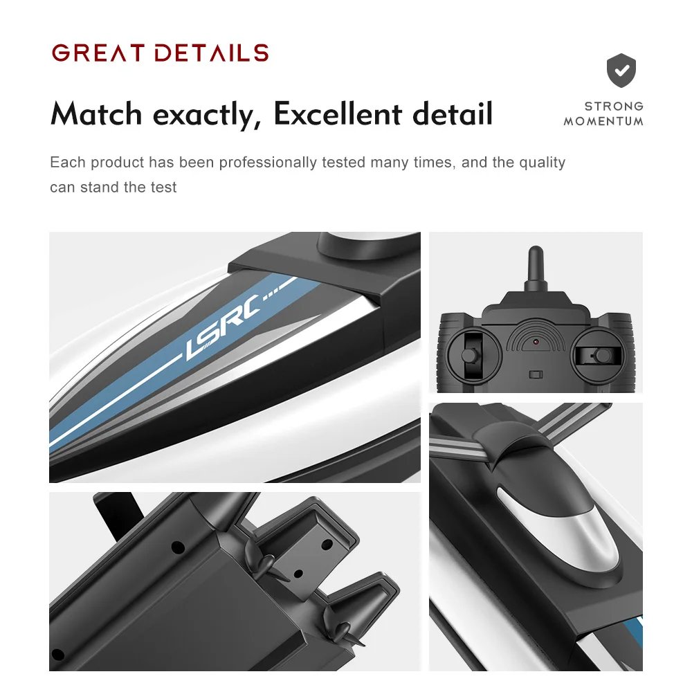 2.4G LSRC-B8 RC High Speed Racing Boat Waterproof Rechargeable Model Electric Radio Remote Control Speedboat Toys for boys 14Y+ 2.4G LSRC-B8 RC High Speed Racing Boat Waterproof Rechargeable Model Electric Radio Remote Control Speedboat Toys for boys 14Y+