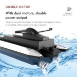 Remote Control High Speed Racing Boat Waterproof Rechargeable - Image 2