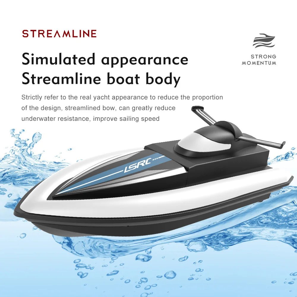 2.4G LSRC-B8 RC High Speed Racing Boat Waterproof Rechargeable Model Electric Radio Remote Control Speedboat Toys for boys 14Y+ 2.4G LSRC-B8 RC High Speed Racing Boat Waterproof Rechargeable Model Electric Radio Remote Control Speedboat Toys for boys 14Y+