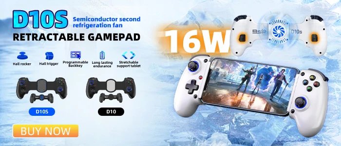 VILCORN D8 Gaming Dual Hall Flexible RGB Controller Streaming Gamepad for Tablet Android PS4 Switch PC Joystick
